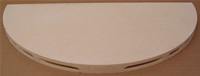 Corelite Kiln Shelf - 15" Half Round x 5/8"