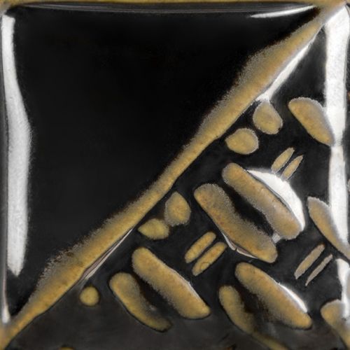 Mayco Stoneware Glaze - SW-132 - Mirror Black - 1 pint